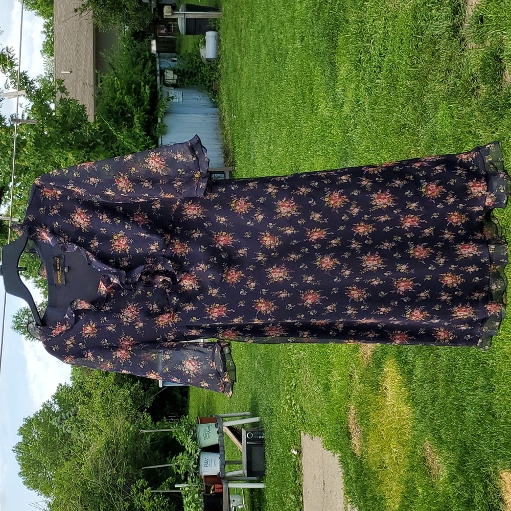 Donna Ricco Floral Midi Dress